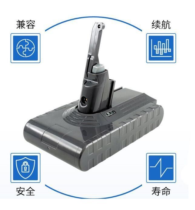 21.6V Li Ion Dyson แบตเตอรี่สํารอง สําหรับเครื่องดูดฝุ่นโต๊ะมือถือ V8 V7