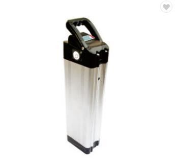 แบตเตอรี่จักรยานไฟฟ้า 24V 36V 48V ในกรอบ ชนิดปลาเงินที่สามารถชาร์จใหม่ได้