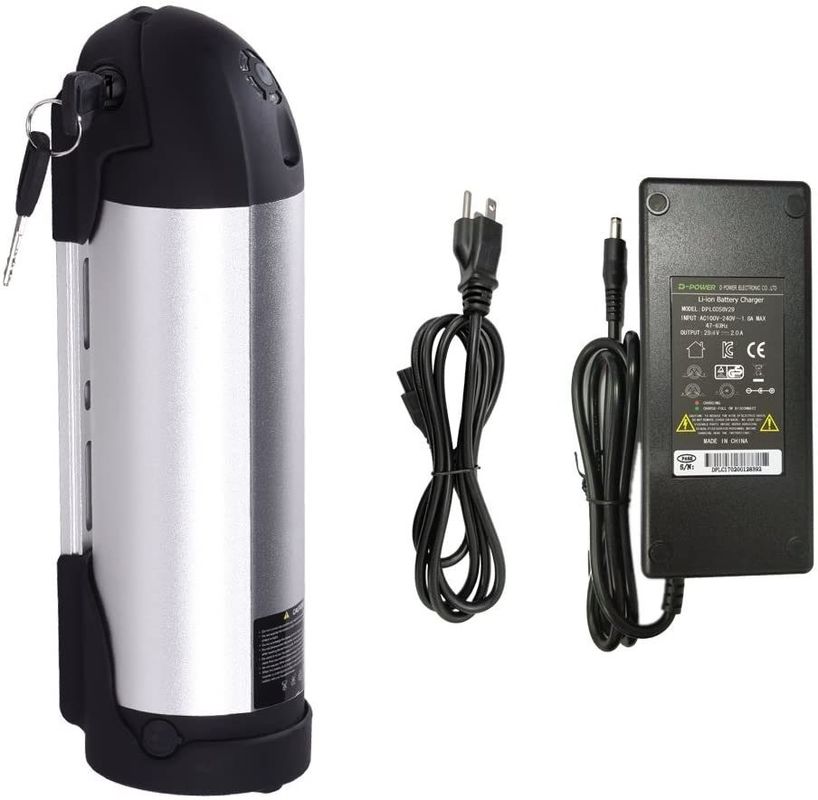 แบตเตอรี่ขวดน้ํา 36V 48V Ebike พร้อมเซลล์ไอออนลิตยู 18650 13.2ah 17.5ah 21ah
