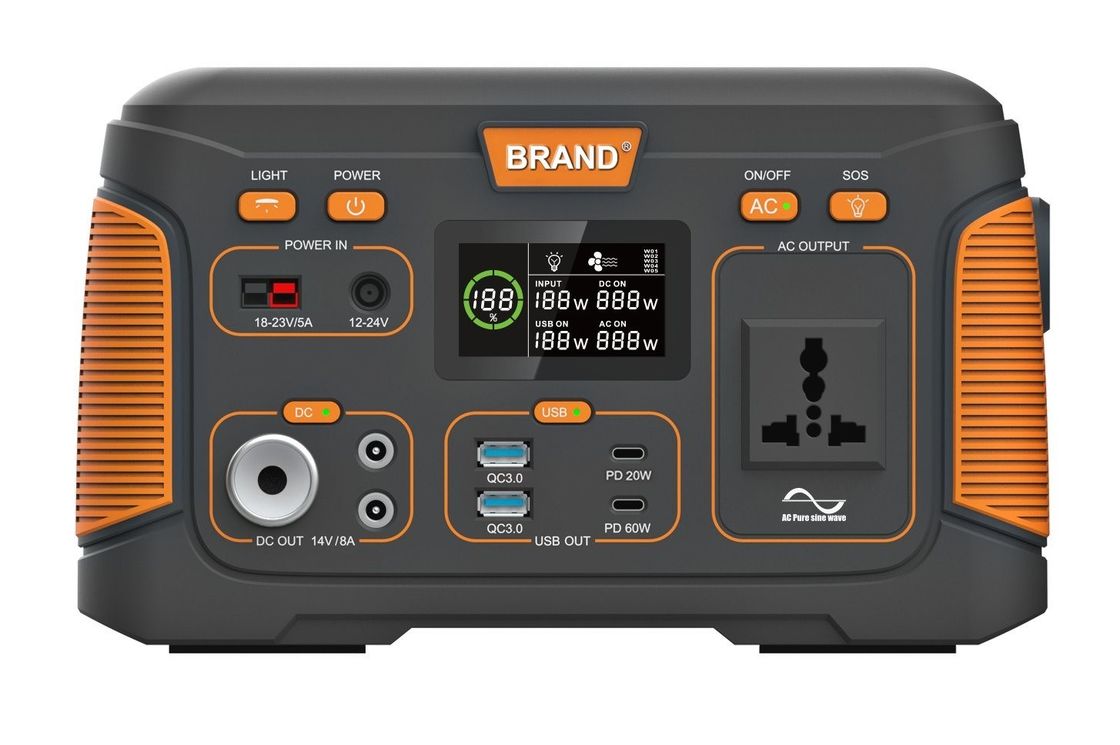 USB 500W 14.8V 30ah เครื่องไฟฟ้าพลังงานแสงอาทิตย์แบบพกพาที่สามารถชาร์จใหม่ได้ สําหรับบ้าน