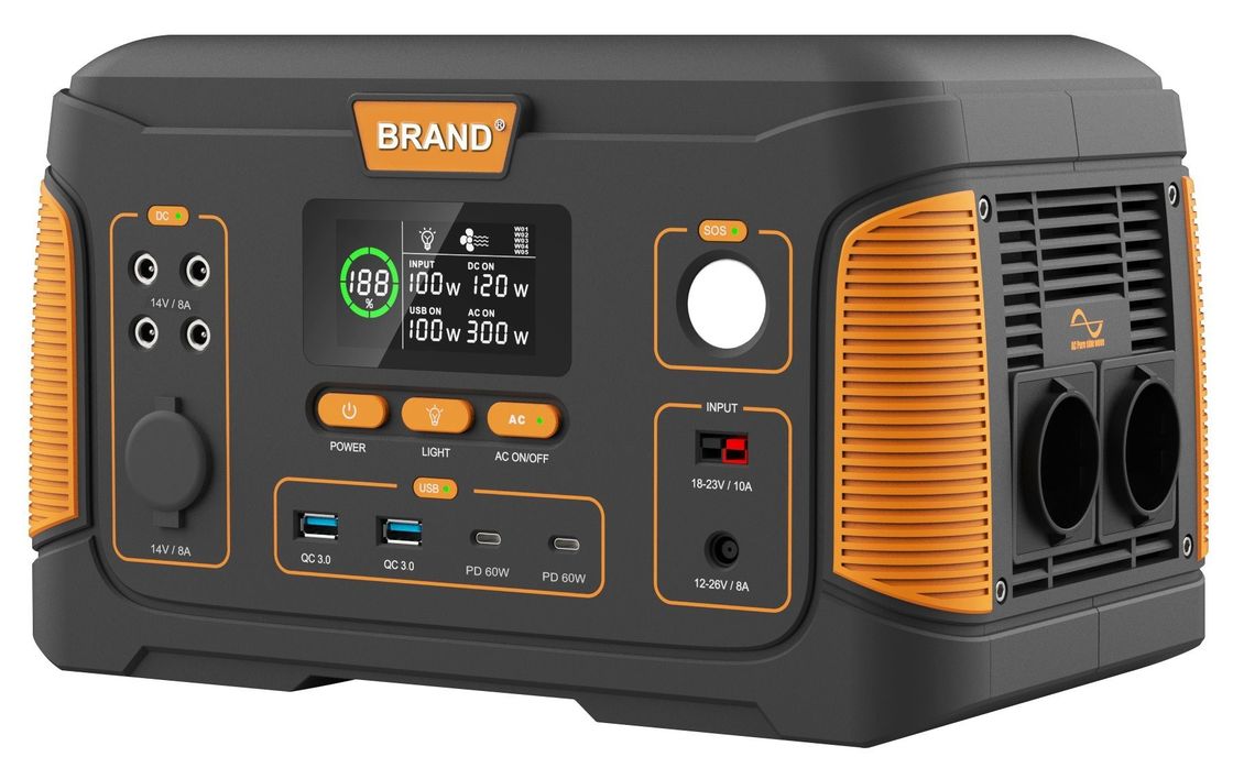Home/ Outdoor/ Camping โซลาร์ พอร์ตบอล เพาเวอร์ สเตชั่น USB 650W 22.2V 28.6ah ชาร์จใหม่