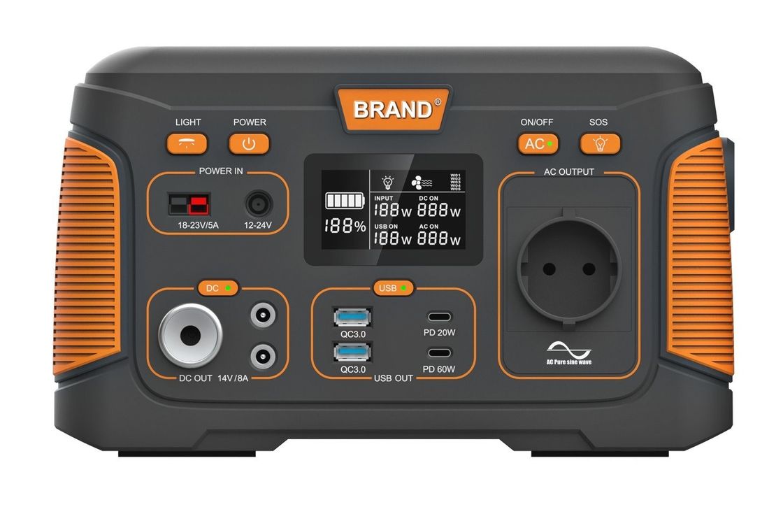 เครื่องผลิตพลังงานแสงอาทิตย์ขนาด 300W สถานที่พลังงานพกพา 14.8V 20.8ah สําหรับแคมป์กลางแจ้ง