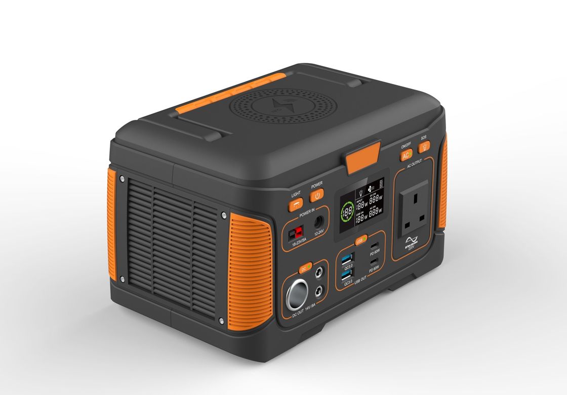 สถานีแบตเตอรี่พกพากลางแจ้ง 300W พิกนิค โทรศัพท์มือถือ พลังงานไฟฟ้า 12V สถานีไฟฟ้าสําหรับการออกค่ายตกปลา