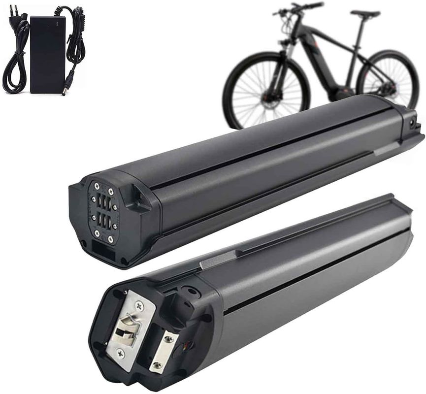 48V 10.4ah E-Bike แบตเตอรี่สํารอง 13s5p สีดํา 30A PCB ป้องกันด้วยชาร์จ USB 5V