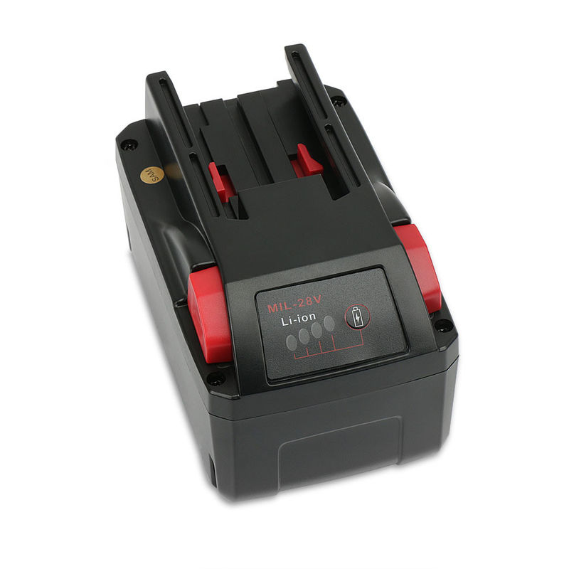 6000mAh แบตเตอรี่ลิตยูม 28 วอลต์ สําหรับมิลวอคกี้