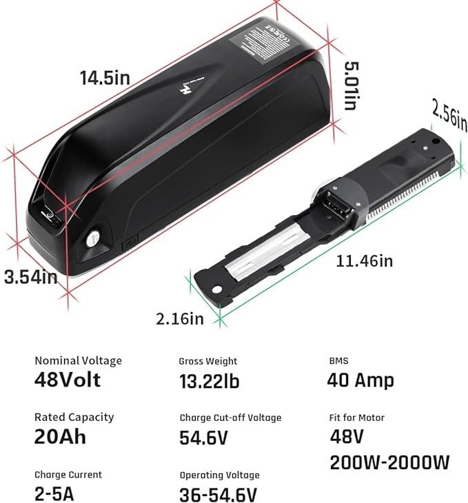 36V Ebike Hailong Downtube แบตเตอรี่ลิเดียมสําหรับจักรยานไฟฟ้า พร้อมชาร์จ USB