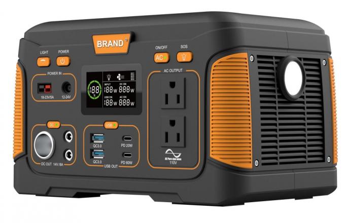 300W Solar Generator Portable Power Station 14.8V 18.2ah Solar Compatible Camping Emergency Home Portable Power Supply Emergency Energy Supply Outdoor Generator