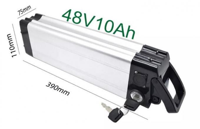 Silver Fish E Bike Battery 1000W 24V 36V 48V 10ah 15ah 20ah E-Scooter Battery Bicycle Battery 18650 Cell Downtube Akku Lithium Ion Battery for Cleaner Power