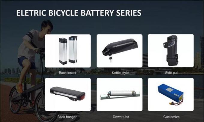 36V 10.4ah E-Bike แบตเตอรี่สํารอง 13s4p สีดํา 30A PCB ป้องกันด้วยชาร์จ USB 5V 6