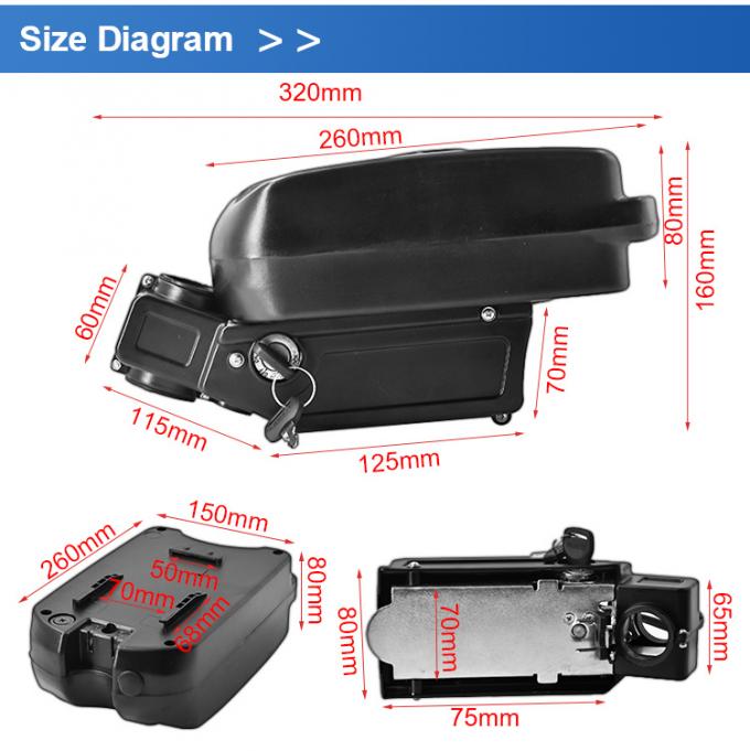 24V 11.6ah ไวกิ้งคอร์ติน่า E Bike แบตเตอรี่เปลี่ยน แพ็คแบตเตอรี่ลิตยู-ไอออน 1